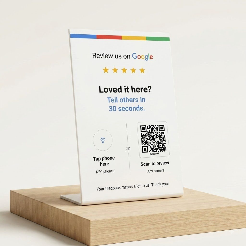 Google Review Stand